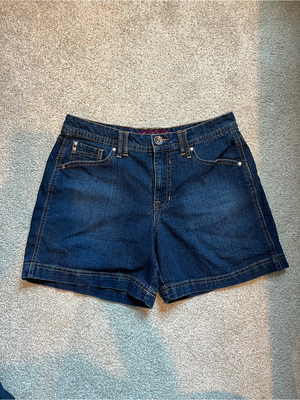 Gloria Vanderbilt Dark Indigo Denim Shorts